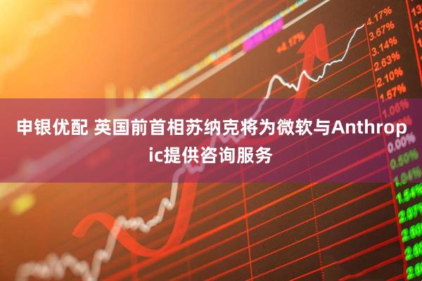 申银优配 英国前首相苏纳克将为微软与Anthropic提供咨询服务